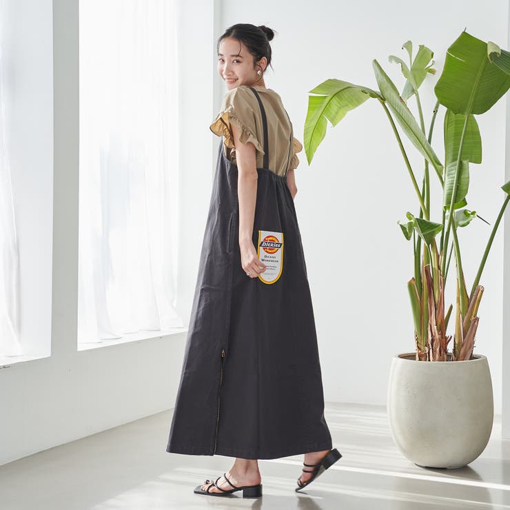 【WEB限定】Dickies（ディッキーズ）別注サイドジップジャンパースカート | coen【women】 | 詳細画像7 