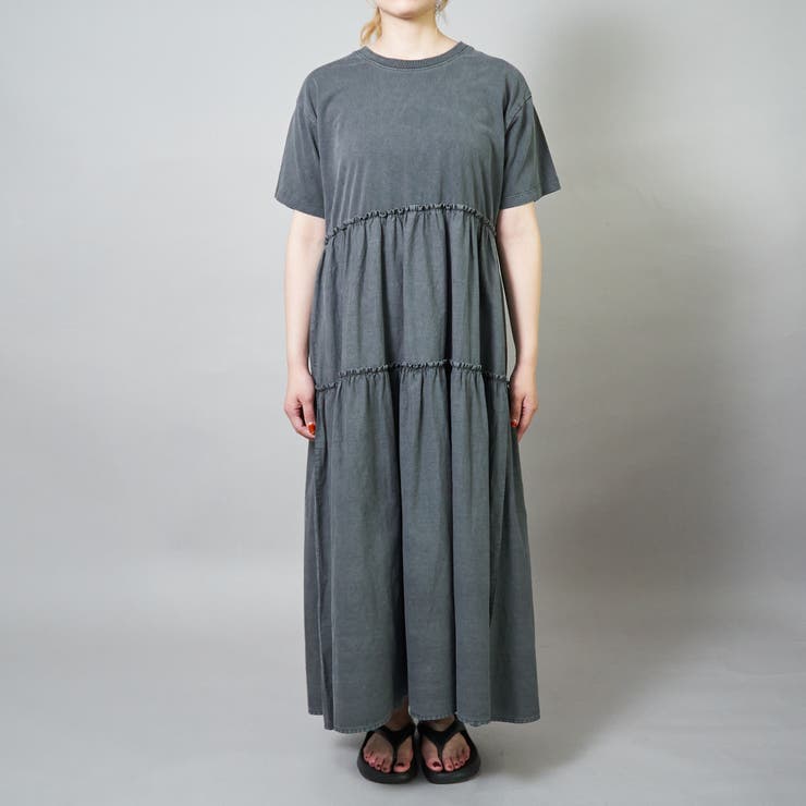 ピグメント布帛ドッキングフリルワンピース | coen【women】 | 詳細画像20 