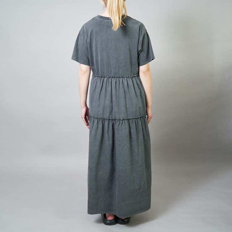 ピグメント布帛ドッキングフリルワンピース | coen【women】 | 詳細画像22 