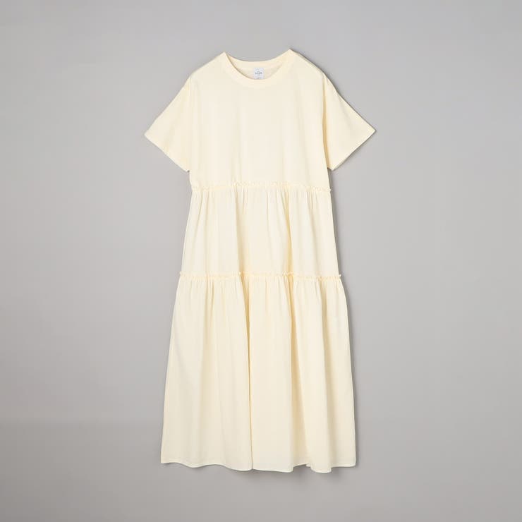 ピグメント布帛ドッキングフリルワンピース | coen【women】 | 詳細画像35 