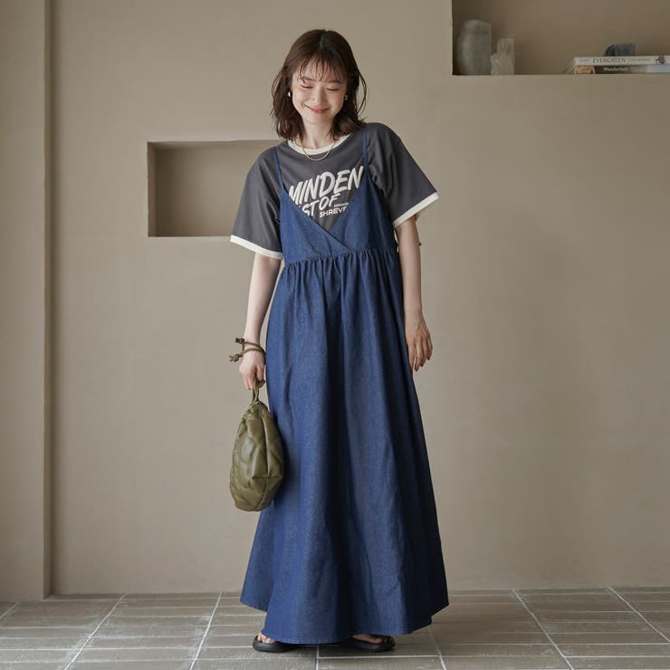 コットンレーヨンデニムキャミワンピース | coen【women】 | 詳細画像12 