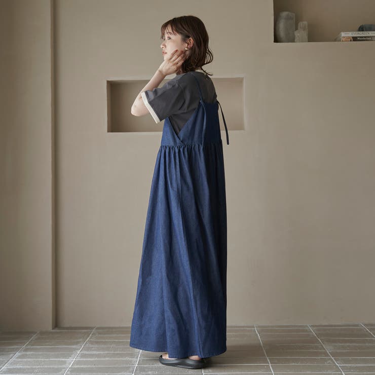 コットンレーヨンデニムキャミワンピース | coen【women】 | 詳細画像13 