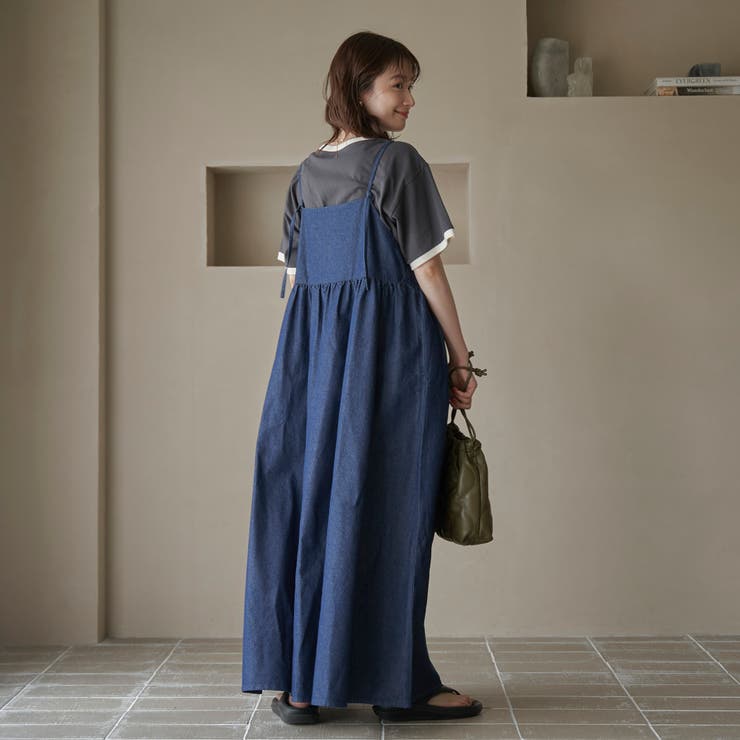 コットンレーヨンデニムキャミワンピース | coen【women】 | 詳細画像14 
