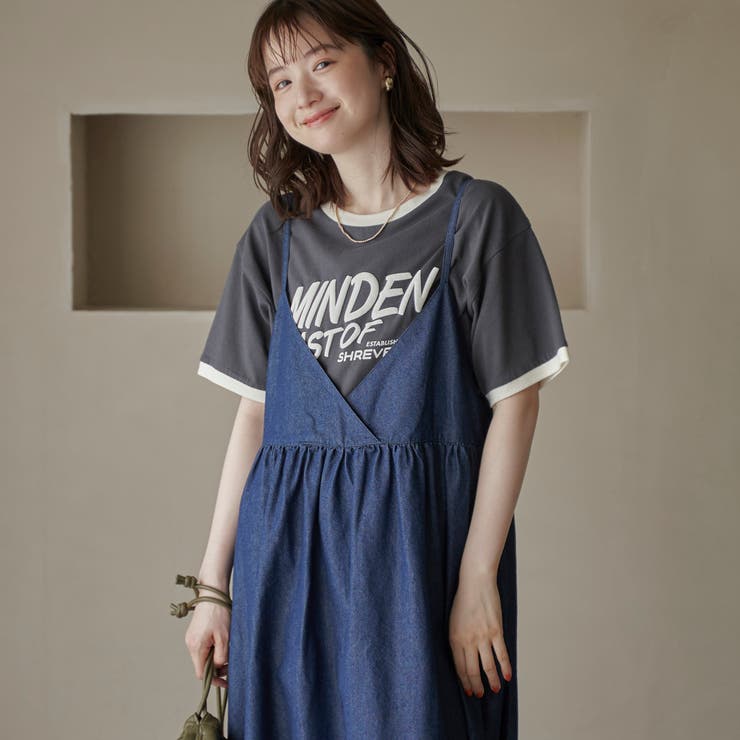 コットンレーヨンデニムキャミワンピース | coen【women】 | 詳細画像15 