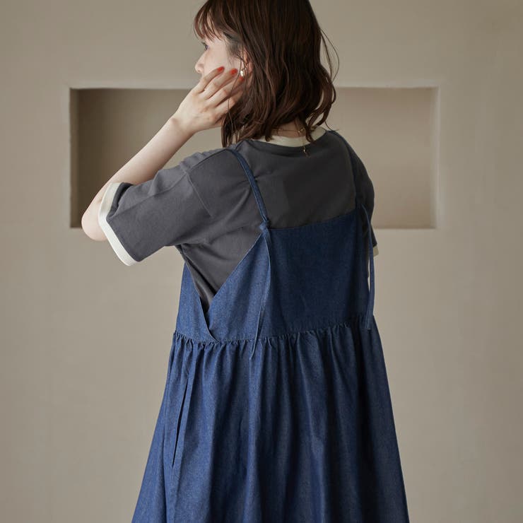 コットンレーヨンデニムキャミワンピース | coen【women】 | 詳細画像16 