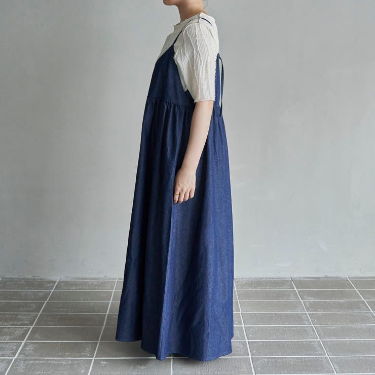 コットンレーヨンデニムキャミワンピース | coen【women】 | 詳細画像18 