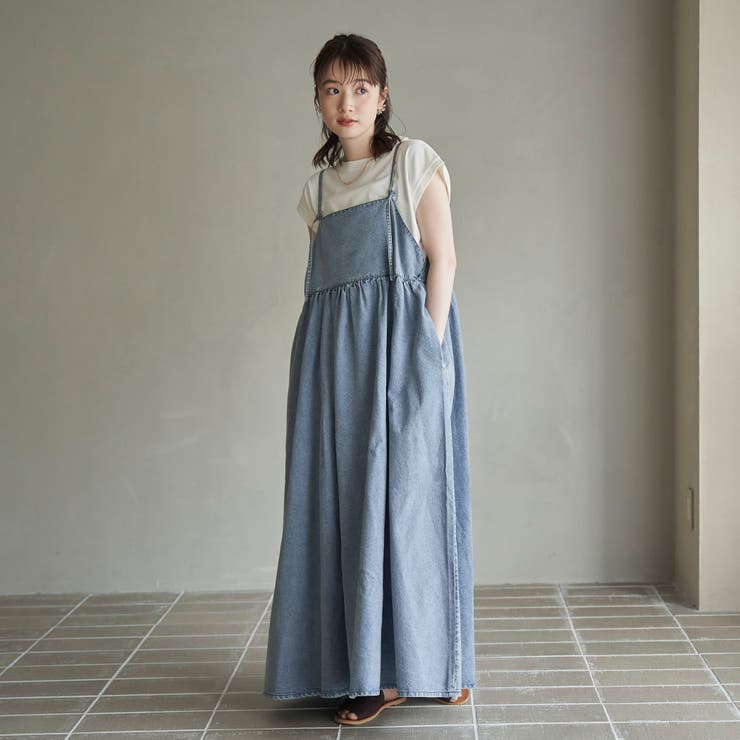 コットンレーヨンデニムキャミワンピース | coen【women】 | 詳細画像7 