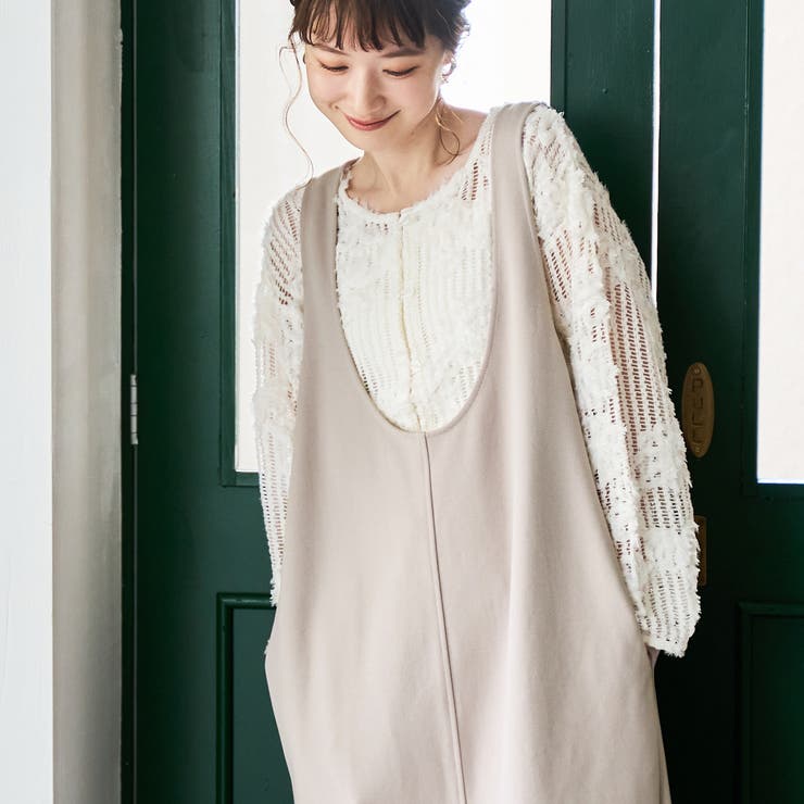 【UVカット / 防シワ / ストレッチ】カットジョーゼットUネックジャンスカ | coen【women】 | 詳細画像11 