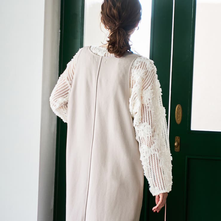 【UVカット / 防シワ / ストレッチ】カットジョーゼットUネックジャンスカ | coen【women】 | 詳細画像13 