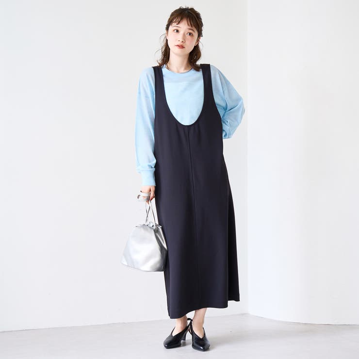 【UVカット / 防シワ / ストレッチ】カットジョーゼットUネックジャンスカ | coen【women】 | 詳細画像3 