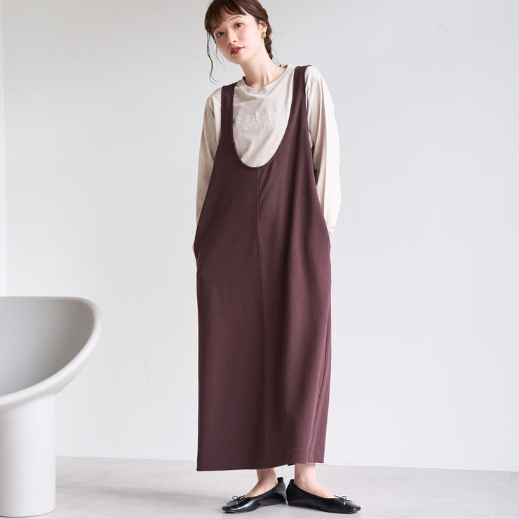 DK.BROWN | 【UVカット / 防シワ / ストレッチ】カットジョーゼットUネックジャンスカ | coen【women】