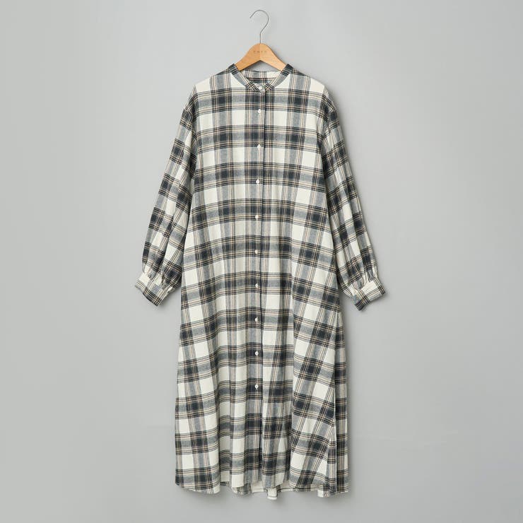 オンブレチェックライトネルシャツワンピース | coen【women】 | 詳細画像25 