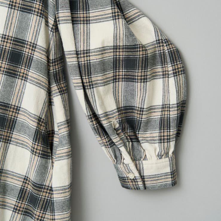 オンブレチェックライトネルシャツワンピース | coen【women】 | 詳細画像29 