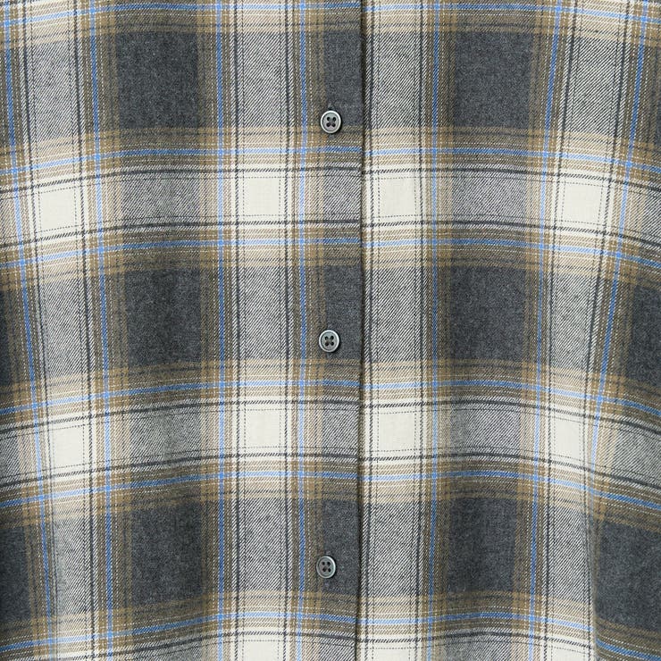 オンブレチェックライトネルシャツワンピース | coen【women】 | 詳細画像33 