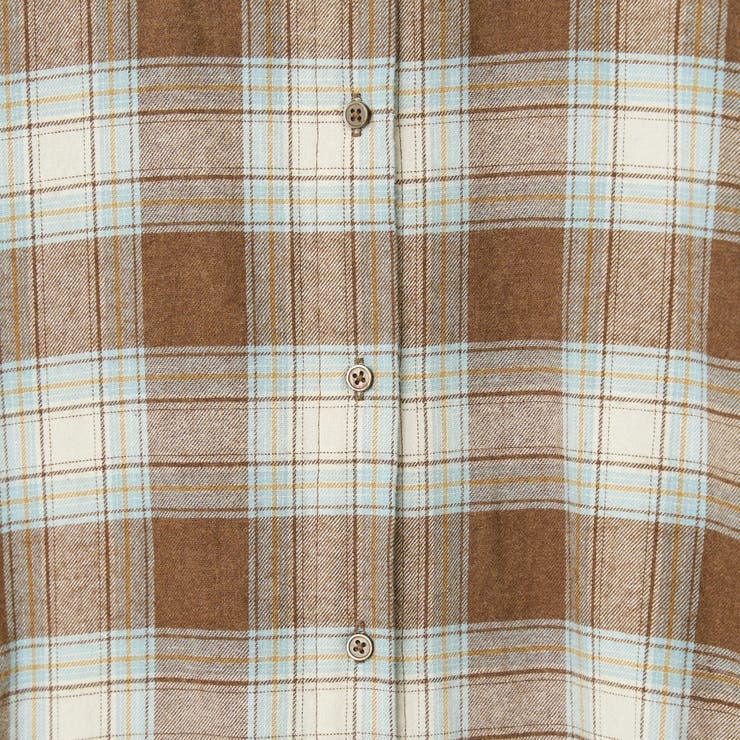 オンブレチェックライトネルシャツワンピース | coen【women】 | 詳細画像34 