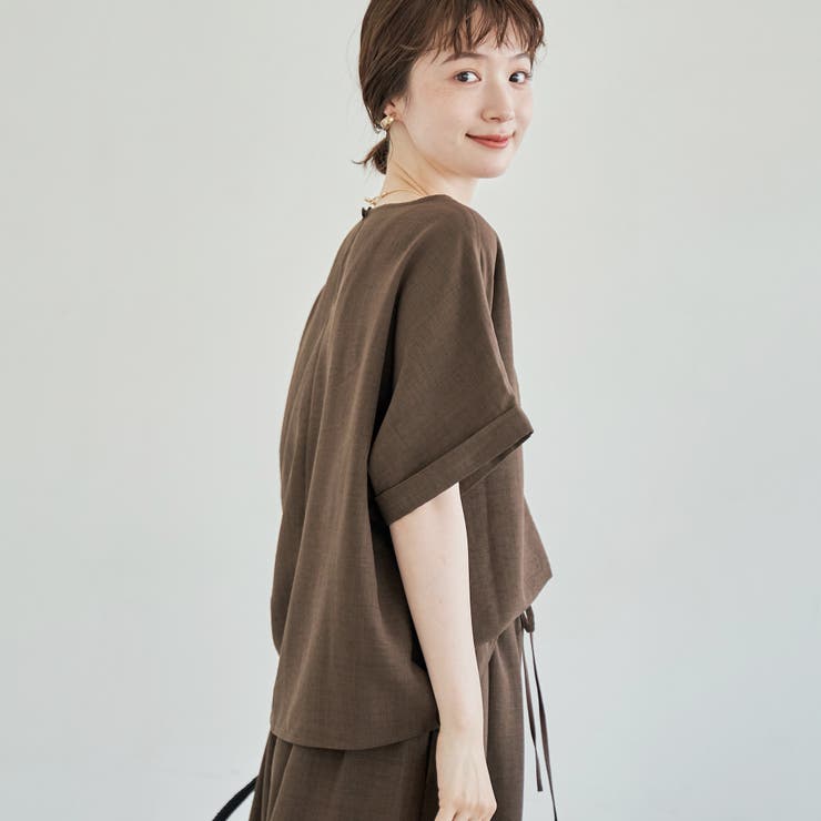 【セットアイテム】リネンタッチTブラウスセットアップ | coen【women】 | 詳細画像23 