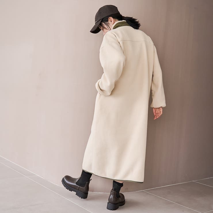 【PARKNIK（パークニック）】ハーフスナップフリースワンピース | coen【women】 | 詳細画像10 