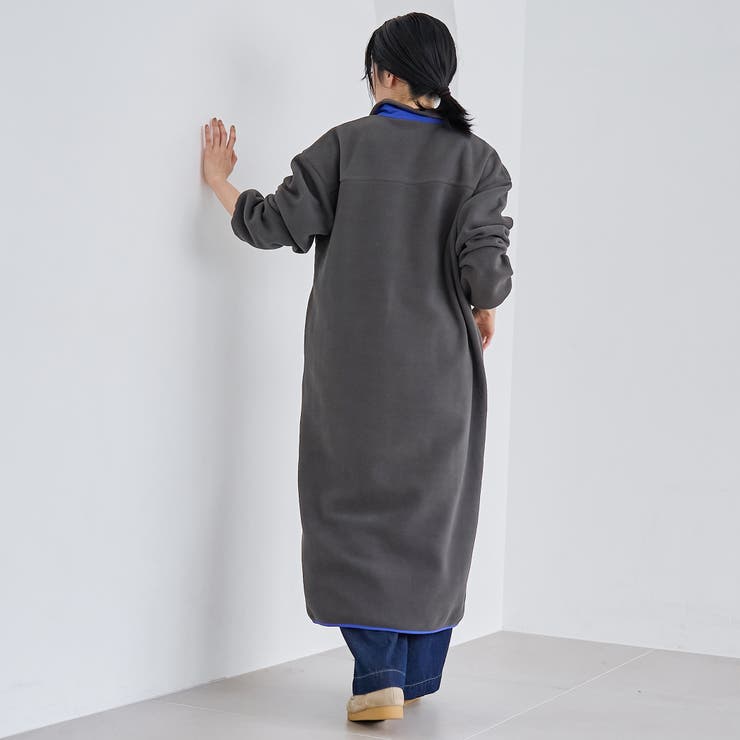 【PARKNIK（パークニック）】ハーフスナップフリースワンピース | coen【women】 | 詳細画像4 