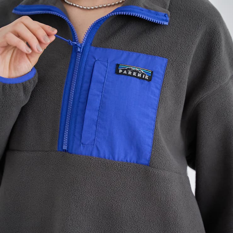 【PARKNIK（パークニック）】ハーフスナップフリースワンピース | coen【women】 | 詳細画像7 