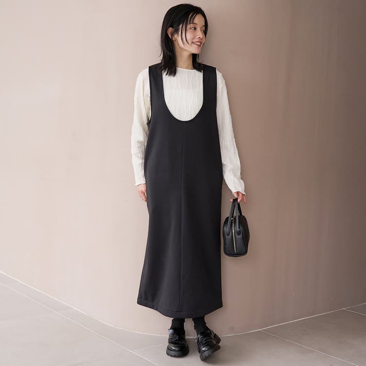 【REVERSE WARM】あったかスウェット Uネックジャンスカ | coen【women】 | 詳細画像2 