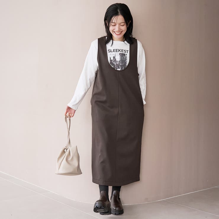 【REVERSE WARM】あったかスウェット Uネックジャンスカ | coen【women】 | 詳細画像20 