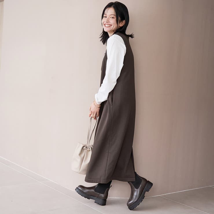 【REVERSE WARM】あったかスウェット Uネックジャンスカ | coen【women】 | 詳細画像21 