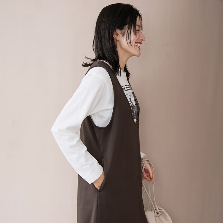 【REVERSE WARM】あったかスウェット Uネックジャンスカ | coen【women】 | 詳細画像24 