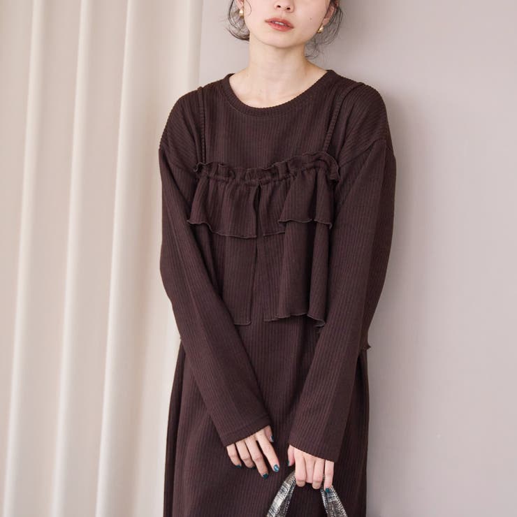 DK.BROWN | 【セットアイテム】起毛リブキャミセットワンピース | coen【women】