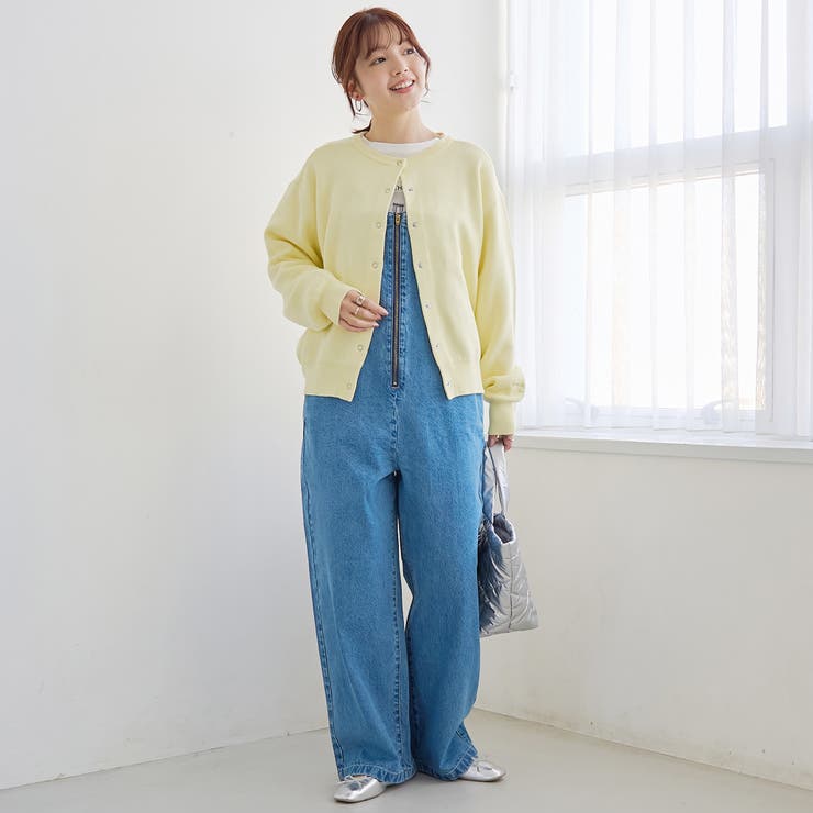 フロントジップデザインデニムサロペット | coen【women】 | 詳細画像11 