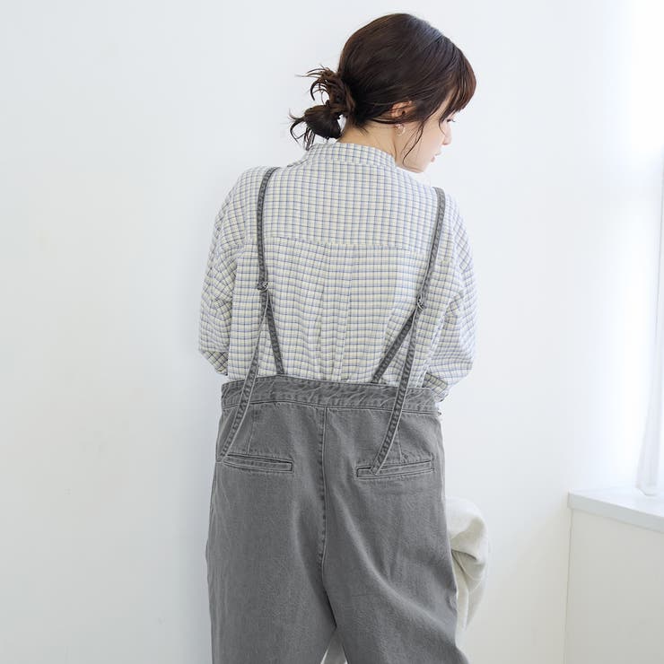 フロントジップデザインデニムサロペット | coen【women】 | 詳細画像7 