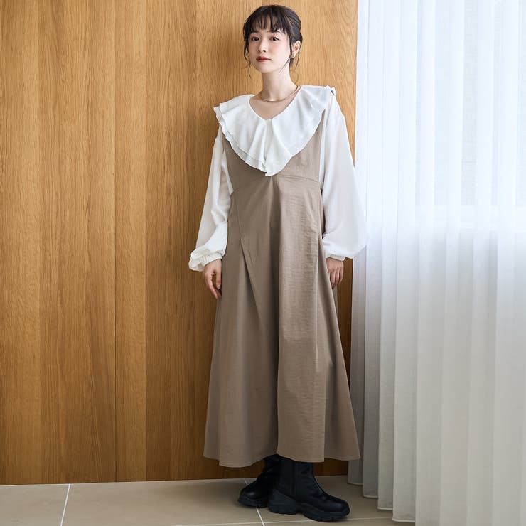 BEIGE | ポリツイルAラインジャンスカ | coen【women】