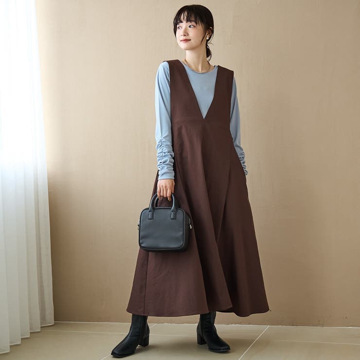 DK.BROWN | ポリツイルAラインジャンスカ | coen【women】