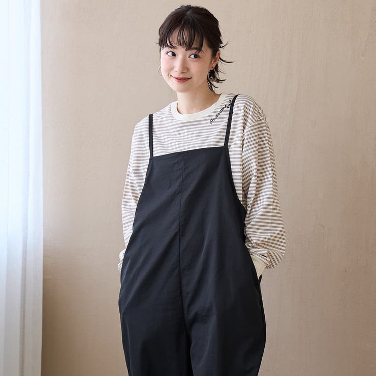 ポリツイルサロペット | coen【women】 | 詳細画像4 