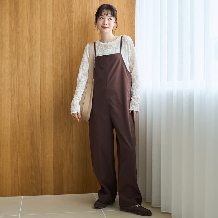 ポリツイルサロペット | coen【women】 | 詳細画像7 
