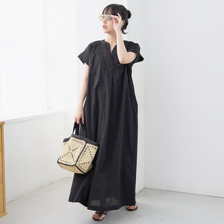 【MARKET（マーケット）】スキッパーフレンチスリーブワンピース | coen【women】 | 詳細画像2 
