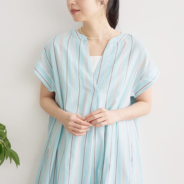 【MARKET（マーケット）】スキッパーフレンチスリーブワンピース | coen【women】 | 詳細画像32 