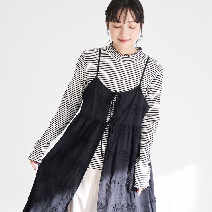 【新色登場】3Dフラワー刺繍 キャミワンピース | coen【women】 | 詳細画像14 