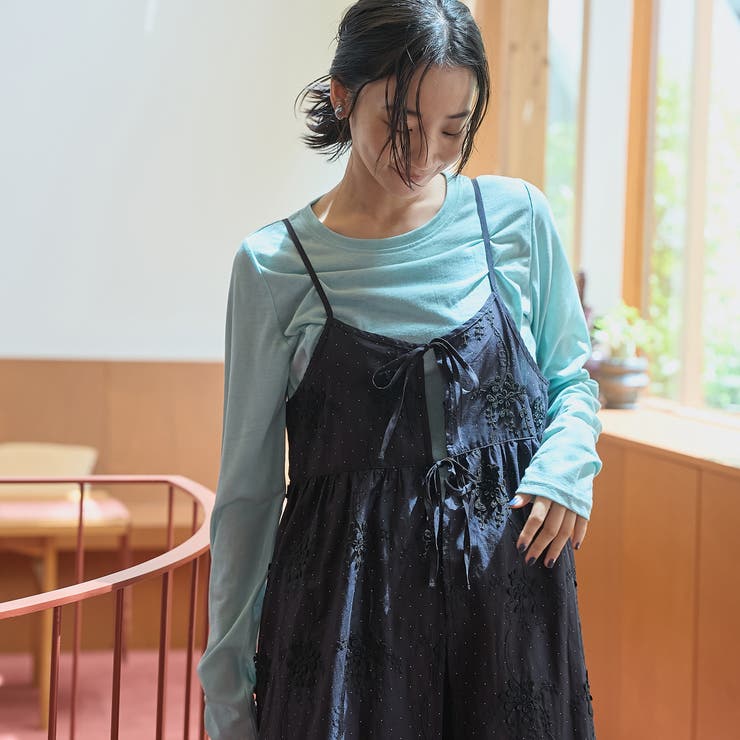 その他2 | 【新色登場】3Dフラワー刺繍 キャミワンピース（ドット柄） | coen【women】