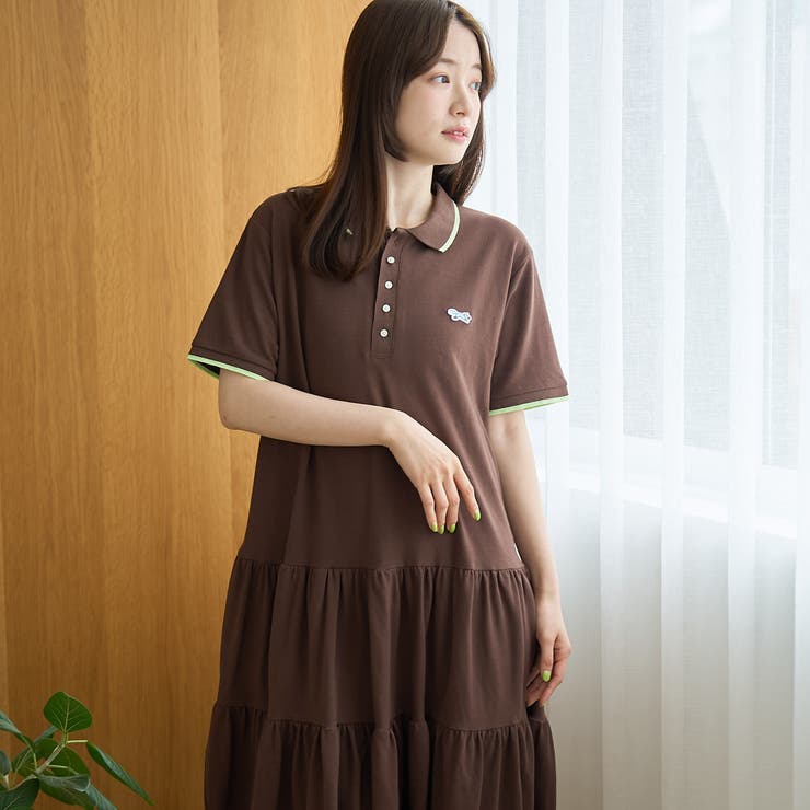 【Penneys（ぺニーズ）別注】配色ライン ティアードポロ襟ワンピース | coen【women】 | 詳細画像10 