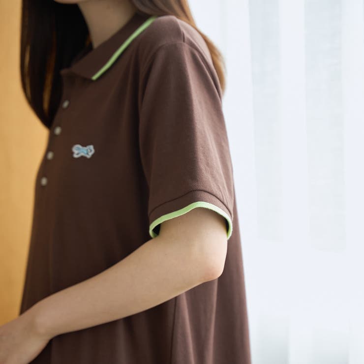 【Penneys（ぺニーズ）別注】配色ライン ティアードポロ襟ワンピース | coen【women】 | 詳細画像13 