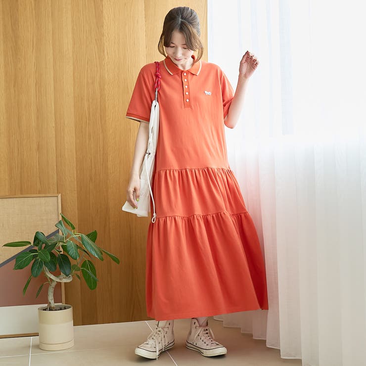 【Penneys（ぺニーズ）別注】配色ライン ティアードポロ襟ワンピース | coen【women】 | 詳細画像15 