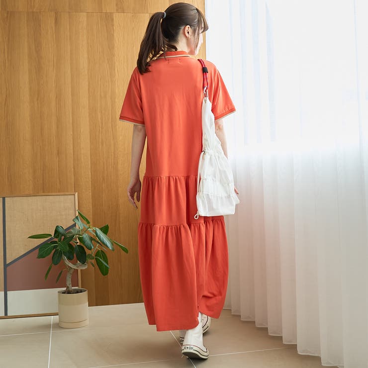 【Penneys（ぺニーズ）別注】配色ライン ティアードポロ襟ワンピース | coen【women】 | 詳細画像16 
