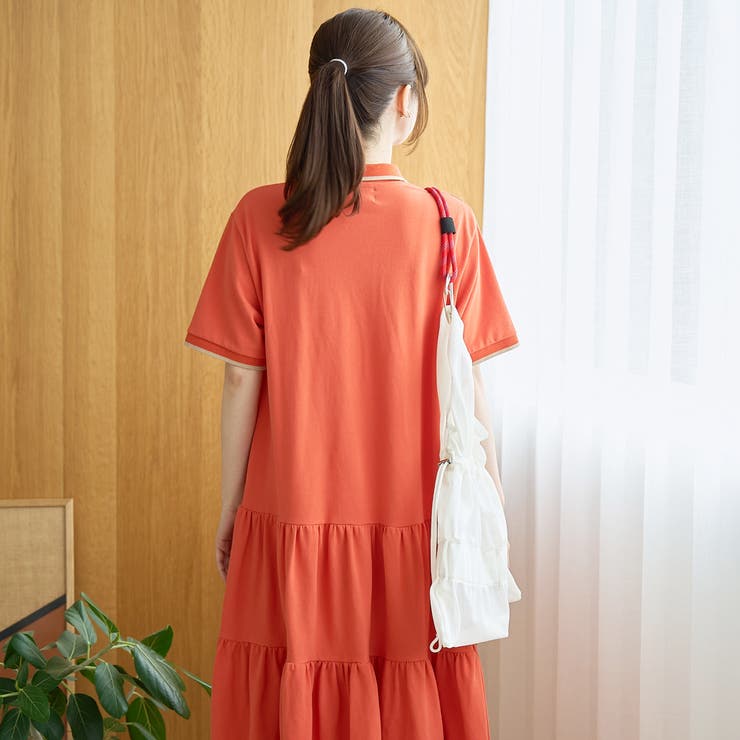 【Penneys（ぺニーズ）別注】配色ライン ティアードポロ襟ワンピース | coen【women】 | 詳細画像18 