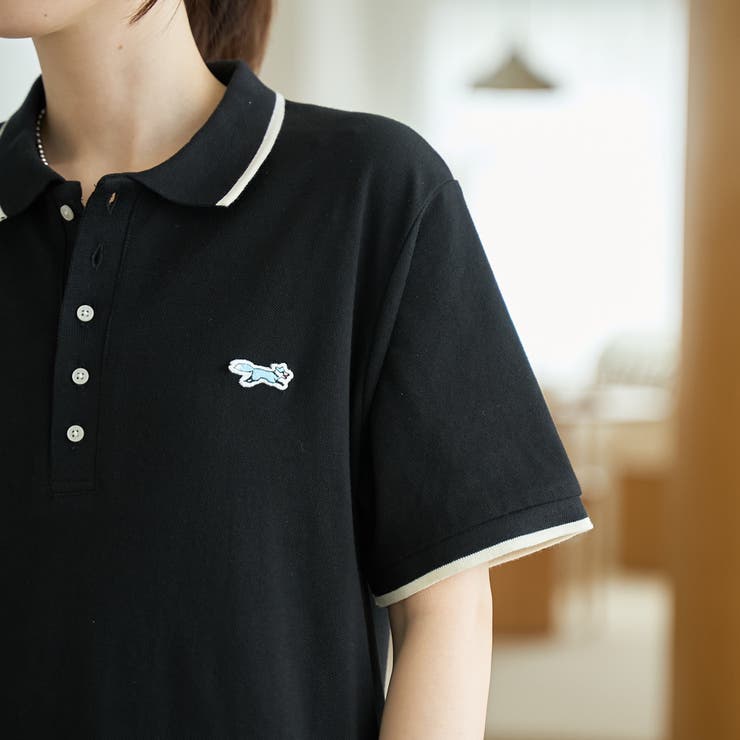 Penneys（ぺニーズ）別注】配色ライン ティアードポロ襟ワンピース