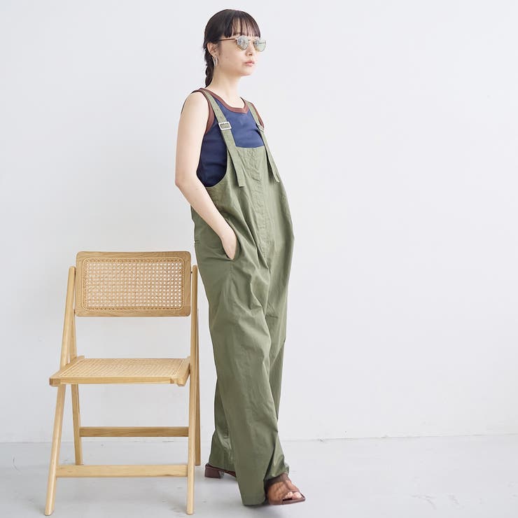 コットンリップストップサロペット | coen【women】 | 詳細画像12 