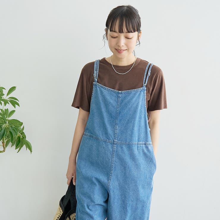 コットンレーヨンデニムサロペット | coen【women】 | 詳細画像16 
