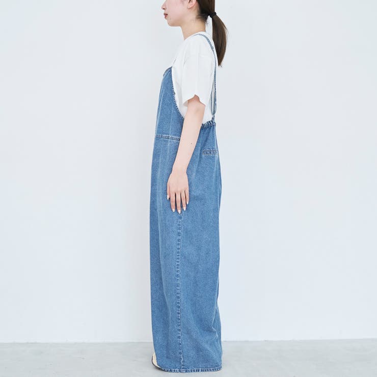 コットンレーヨンデニムサロペット | coen【women】 | 詳細画像25 