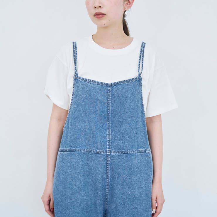 コットンレーヨンデニムサロペット | coen【women】 | 詳細画像27 