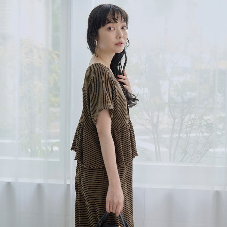 サッカーチェック Vネックオールインワンサロペット | coen【women】 | 詳細画像20 