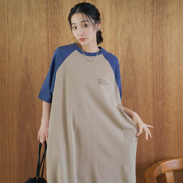 【汗染み軽減】アソートナンバリングロゴプリント ラグランTシャツワンピース | coen【women】 | 詳細画像11 